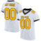 White1403 Custom White Gold-Black Mesh Authentic Football Jersey