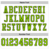 Custom White Neon Green-Black Mesh Authentic Football Jersey