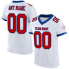 White1417 Custom White Red-Royal Mesh Authentic Football Jersey