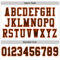 White1427-3 Custom White Brown-Orange Mesh Authentic Football Jersey