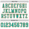 White1428-3 Custom White Aqua-Orange Mesh Authentic Football Jersey