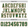 Custom White Kelly Green-Orange Mesh Authentic Football Jersey