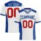White1856 Custom White Red-Royal Authentic Football Jersey