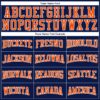 Custom White Orange-Navy Authentic Football Jersey