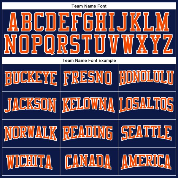 Custom White Orange-Navy Authentic Football Jersey