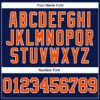 Custom White Orange-Navy Authentic Football Jersey