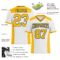 White1863-2 Custom White Gold-Royal Authentic Football Jersey