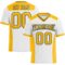 White1863 Custom White Gold-Royal Authentic Football Jersey