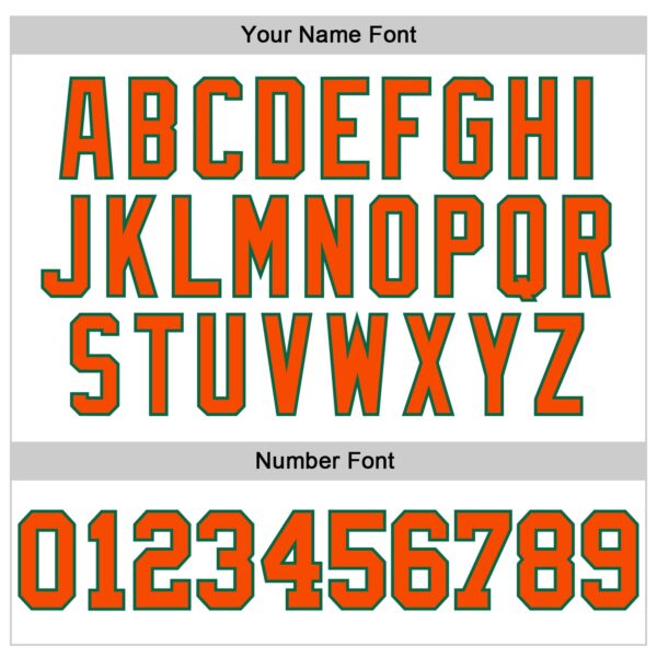 Custom White Orange-Kelly Green Authentic Football Jersey