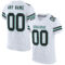 White2082 Custom White Black-Ice Blue Mesh Authentic Football Jersey