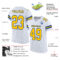 White2086-1 Custom White Yellow-Royal Mesh Authentic Football Jersey