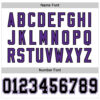 Custom White Black-Purple Mesh Authentic Football Jersey