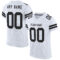 White2090 Custom White Black Mesh Authentic Football Jersey