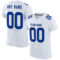 White2092 Custom White Royal-Gray Mesh Authentic Football Jersey