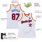 Custom White Red Royal-Gold Authentic Throwback Basketball Jersey