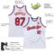Custom White Red-Royal Authentic Throwback Basketball Jersey
