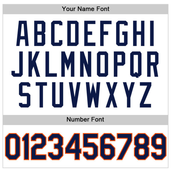 Custom White Navy-Orange Authentic Throwback Basketball Jersey