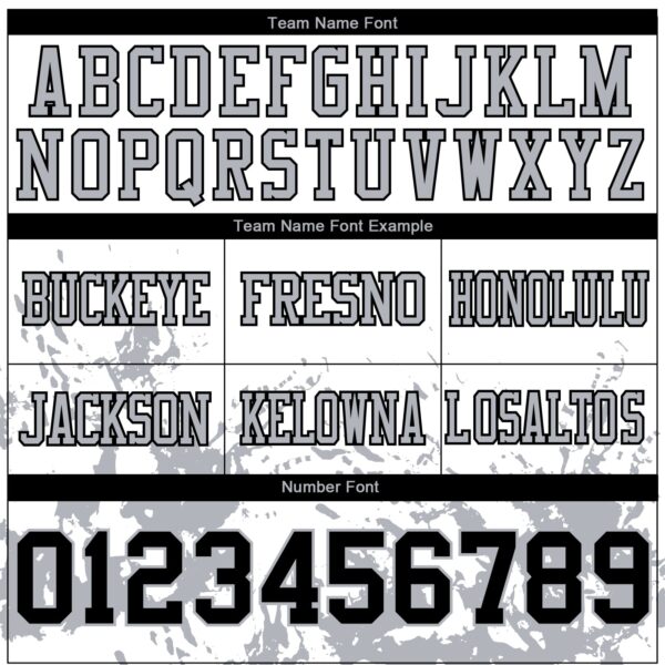 Custom White Black-Gray 3D Pattern Splash Authentic Football Jersey