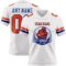 White2267-1 Custom White Orange-Royal Authentic Football Jersey