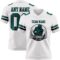 White2290-1 Custom White Midnight Green-Black Authentic Football Jersey