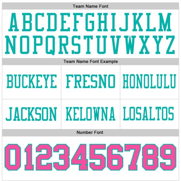 Custom White Pink-Aqua Authentic Football Jersey