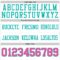 White2295-3 Custom White Pink-Aqua Authentic Football Jersey