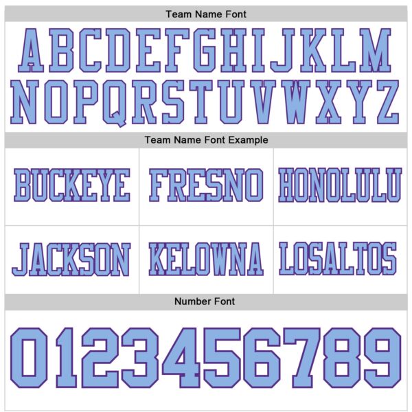 Custom White Light Blue-Purple Authentic Football Jersey