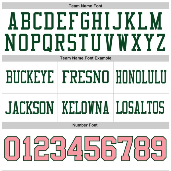 Custom White Medium Pink-Green Authentic Football Jersey