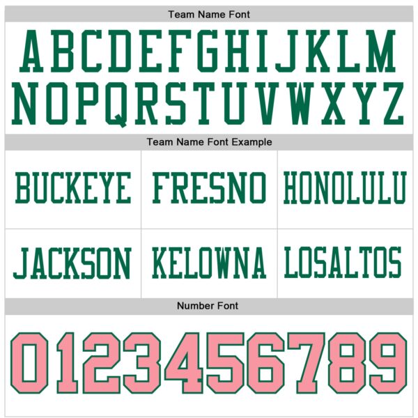 Custom White Medium Pink-Kelly Green Authentic Football Jersey