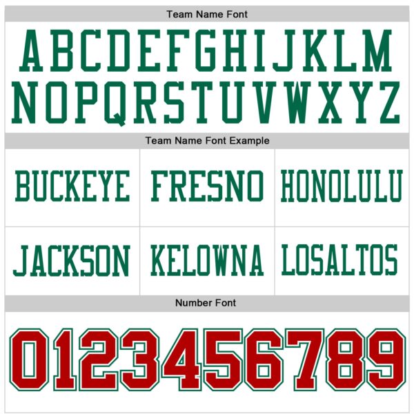 Custom White Red-Kelly Green Authentic Football Jersey