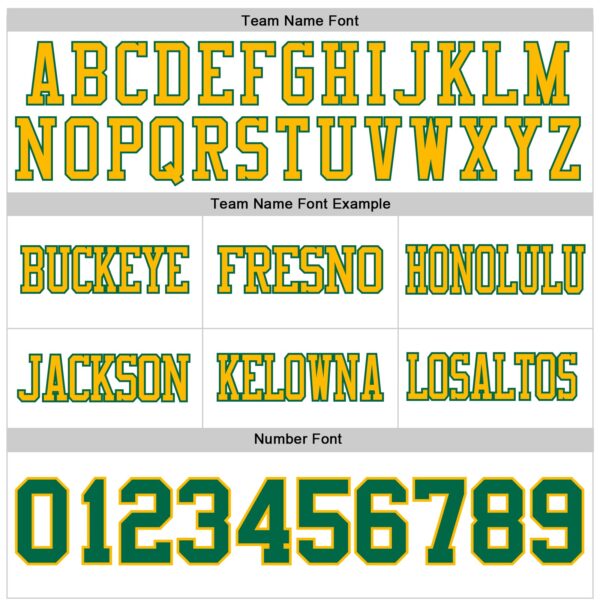 Custom White Kelly Green-Gold Authentic Football Jersey