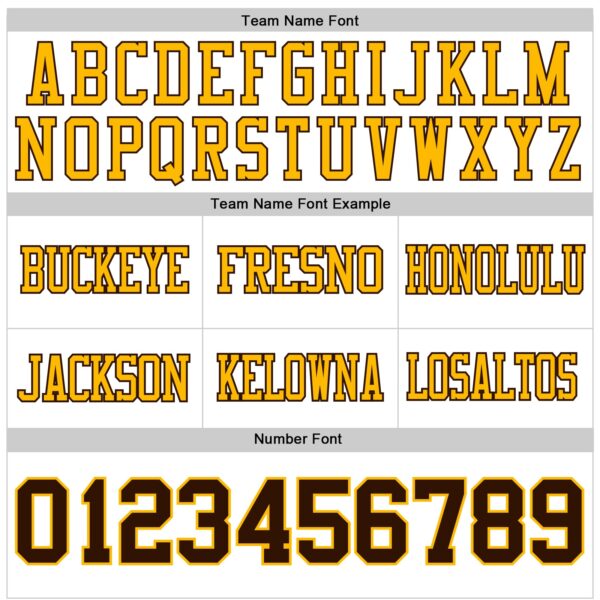 Custom White Brown-Gold Authentic Football Jersey