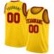 Custom Yellow Red-Black Authentic Basketball Jersey