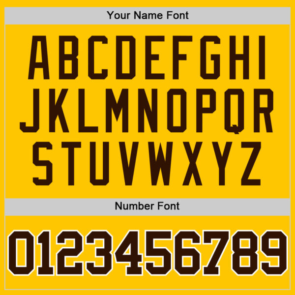 Custom Yellow Brown-White Authentic Basketball Jersey