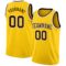 Custom Yellow Brown-White Authentic Basketball Jersey