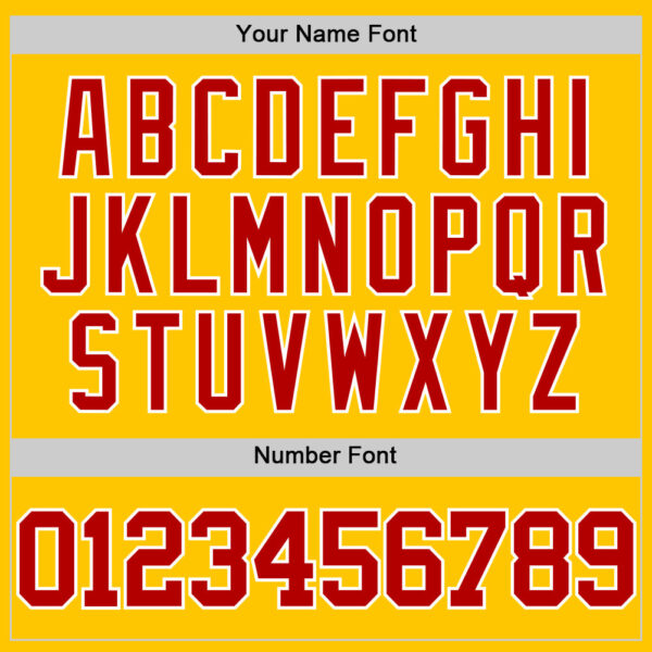 Custom Yellow Red-White Authentic Basketball Jersey