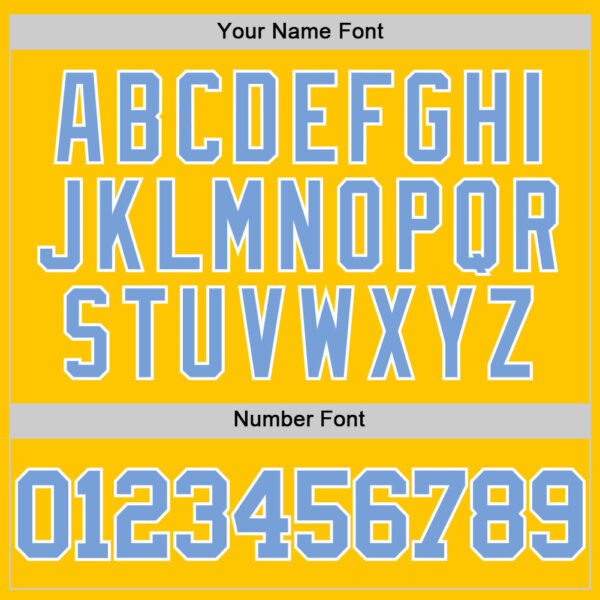 Custom Yellow Light Blue-White Authentic Basketball Jersey