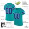 aqua_0003-1 Custom Aqua Purple-White Mesh Authentic Football Jersey