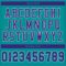 aqua_0003-4 Custom Aqua Purple-White Mesh Authentic Football Jersey