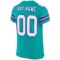 aqua_0006-3 Custom Aqua White-Purple Mesh Authentic Football Jersey