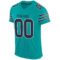 aqua_0008-2 Custom Aqua Navy-White Mesh Authentic Football Jersey