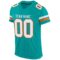 aqua_0021-1 Custom Aqua White-Orange Mesh Authentic Football Jersey