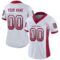 arizona_0034 Custom White Cardinal-Black Drift Fashion Football Jersey