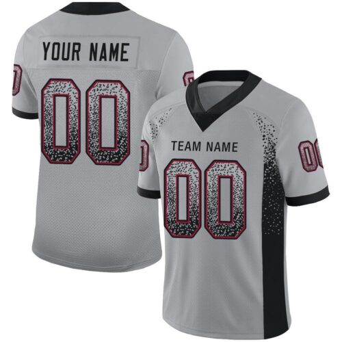 arizona_0039 Custom Light Gray Black-Cardinal Drift Fashion Football Jersey