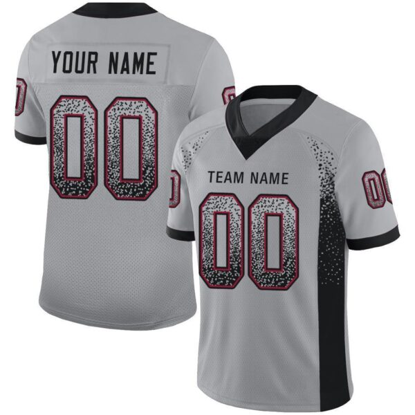arizona_0039 Custom Light Gray Black-Cardinal Drift Fashion Football Jersey