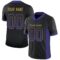 baltimore_0033 Custom Black Purple-Old Gold Drift Fashion Football Jersey