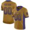 baltimore_0035 Custom Old Gold Purple-Black Drift Fashion Football Jersey