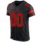 black_0007-2 Custom Black Red-Old Gold Mesh Authentic Football Jersey