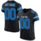 black_0028 Custom Black Panther Blue-White Mesh Authentic Football Jersey