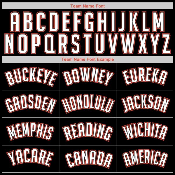 Custom Black White-Orange Authentic Throwback Basketball Jersey